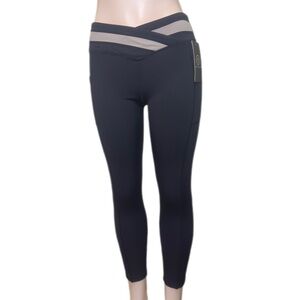 NWT MOME THEOLOGY Black Women's Pants with Mesh Detail